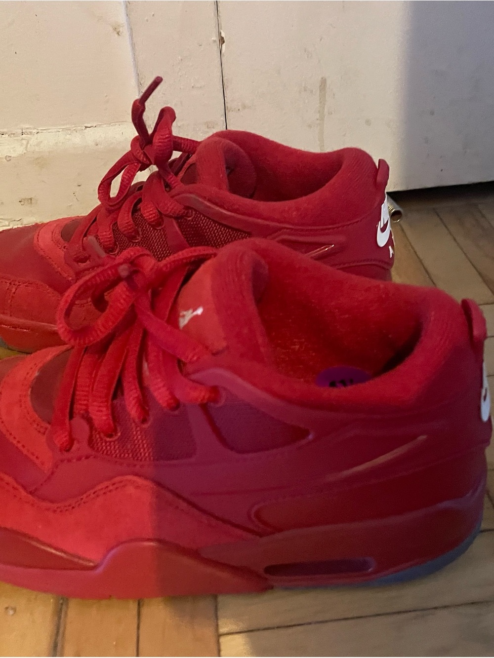 Nike Kids All-Red High-Top Sneakers